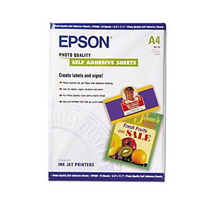 Epson - Self-Adhesive Photo Paper - A4 - 10 Fogli