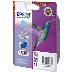 Epson T0805 - lichtcyaan - origineel - inktcartridge