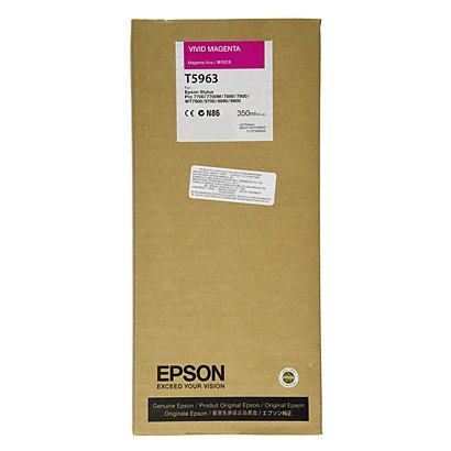 Epson T5963, C13T596300, Cartucho de Tinta, Ultrachrome HDR, Magenta Vivo - 1