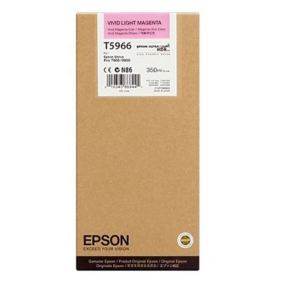 Epson T5966, C13T596600, Cartucho de Tinta, Ultrachrome HDR, Magenta Claro Vivo - 1