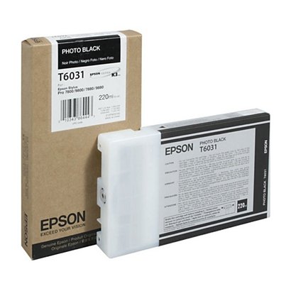 Epson T6031, C13T603100, Cartucho de Tinta, Negro Fotográfico, Gran capacidad, Paquete Unitario - 1