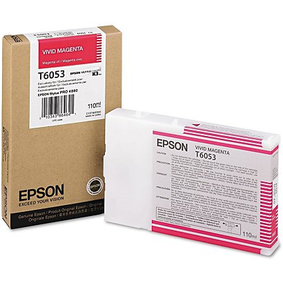 Epson T6053, C13T605300, Cartucho de Tinta, ULTRACHROME® K3, Magenta
