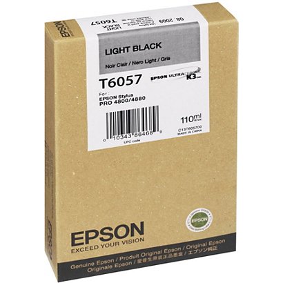 Epson T6057, C13T605700, Cartucho de Tinta, UltraChrome K3, Gris - 1