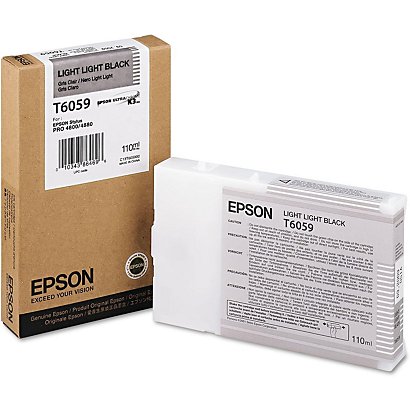 Epson T6059, C13T605900, Cartucho de Tinta, ULTRACHROME® K3, Gris Claro