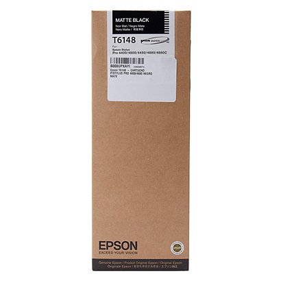 Epson T6148, C13T614800, Cartucho de Tinta, Negro mate, Alta Capacidad - 1