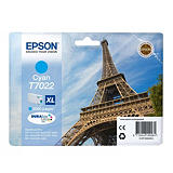 Epson T7022 XL, C13T70224010, Cartucho de Tinta, DURABrite Ultra, Torre Eiffel, Cian Epson T7022 XL, C13T70224010, Cartucho de Tinta, DURABrite Ultra, Torre Eiffel, Cian