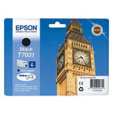 Epson T7031 L, C13T70314010, Cartucho de Tinta, DURABrite Ultra, Big Ben, Negro Epson T7031 L, C13T70314010, Cartucho de Tinta, DURABrite Ultra, Big Ben, Negro
