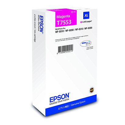 Epson T7553 Cartouche d'encre originale grande capacité C13T755340 - Magenta - 1