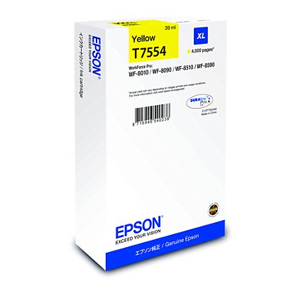 Epson T7554 Cartouche d'encre originale grande capacité C13T755440 - Jaune - 1