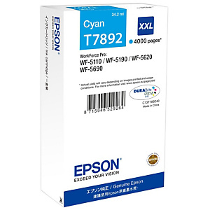 Epson T7892 Cartouche d'encre originale grande capacité C13T789240 - Cyan