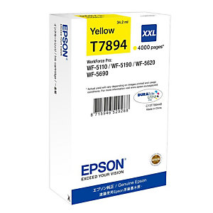 EPSON T7894 Inktcartridge Single Pack, C13T754340, hoog paginaopbrengst, magenta, geel, DURABrite inkt