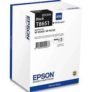 Epson T8651 Cartouche d'encre originale grande capacité C13T865140 - Noir