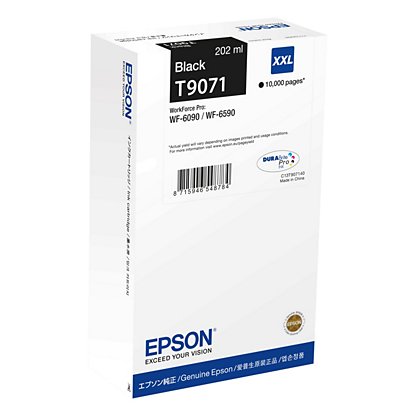 Epson T9071 Cartouche d'encre originale très grande capacité C13T907140 - Noir - 1