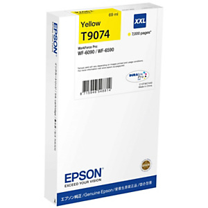 Epson T9074 XXL Cartouche d'encre originale très grande capacité C13T907440 - Jaune