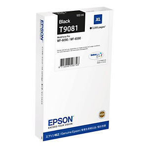 Epson T9081 XL Cartouche d'encre originale grande capacité C13T908140 - Noir