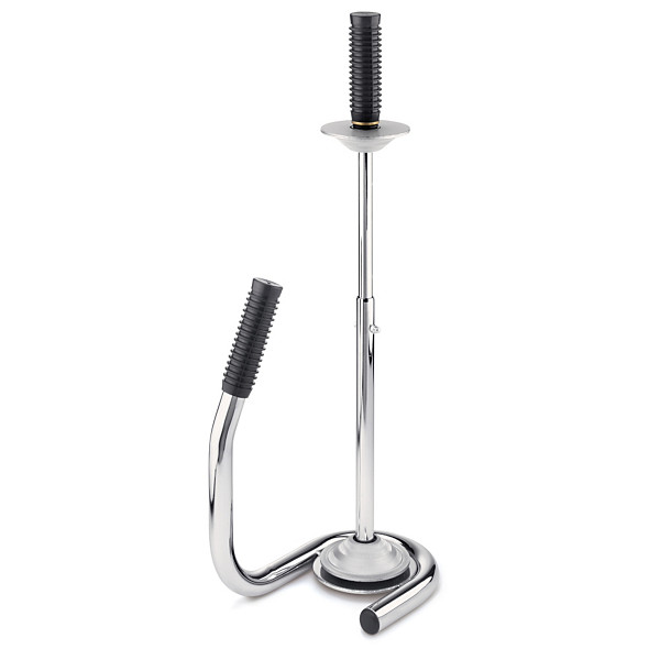 Ergonomische verchroomde afroller voor rekfolie - 1