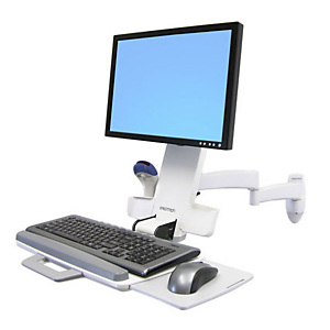 Ergotron 200 Series Combo Arm, 8,2 kg, 61 cm (24'), 75 x 75 mm, 100 x 100 mm, Blanco 45-230-216 Ergotron 200 Series Combo Arm, 8,2 kg, 61 cm (24'), 75 x 75 mm, 100 x 100 mm, Blanco 45-230-216