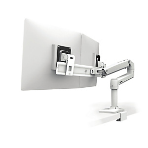 Ergotron LX Series 45-609-216, Pince, 9,9 kg, 63,5 cm (25'), 100 x 100 mm, Réglage de la hauteur, Blanc Ergotron LX Series 45-609-216, Pince, 9,9 kg, 63,5 cm (25'), 100 x 100 mm, Réglage de la hauteur, Blanc