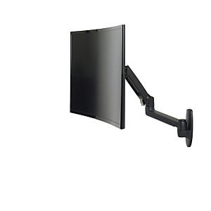 Ergotron LX Series LX WM LCD ARM MATTE BLK, Tornillos, 11,3 kg, 86,4 cm (34'), 100 x 100 mm, Ajustes de altura, Negro 45-243-224 Ergotron LX Series LX WM LCD ARM MATTE BLK, Tornillos, 11,3 kg, 86,4 cm (34'), 100 x 100 mm, Ajustes de altura, Negro 45-243-224