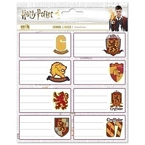 ERIK Etiqueta escolar, 80 x 40 mm Harry Potter Gryffindor