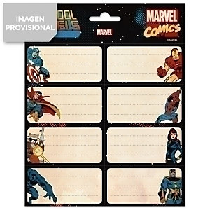ERIK Etiqueta escolar, 80 x 40 mm Marvel Comics Avengers