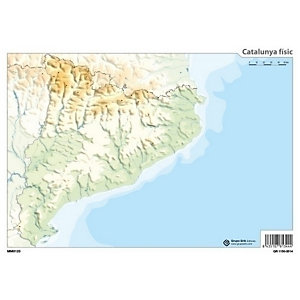 ERIK Mapa mudo color físico Catalunya