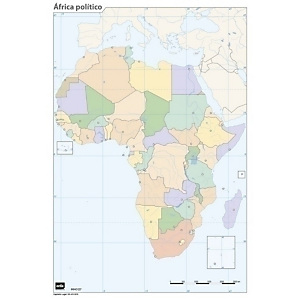 ERIK Mapa mudo color político África