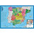 ERIK Lámina escolar didáctica, PVC, 40 x 59,5 cm, Mapa de España - 1