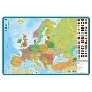 ERIK Lámina escolar didáctica, PVC, 40 x 59,5 cm, Mapa de Europa