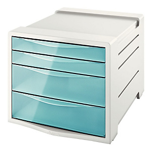 Esselte bloc de classement 4 tiroirs Colour'Ice - Bleu Esselte bloc de classement 4 tiroirs Colour'Ice - Bleu
