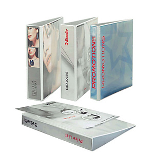 Esselte Carpeta personalizable canguro de 2 anillas de 25 mm para 230 hojas A4 de cartón plastificado blanco Esselte Carpeta personalizable canguro de 2 anillas de 25 mm para 230 hojas A4 de cartón plastificado blanco