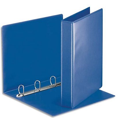 ESSELTE Classeur à couverture personnalisable sur deux faces en PVC Bleu – dos de 5 cm