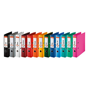Lot de 10 - Esselte Classeur à levier A4 - Carton 22/10e - Dos 7,5 cm - Assortis classique