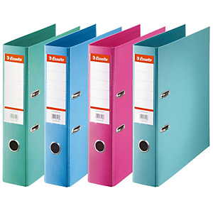 Lot de 10 - Esselte Classeur à levier A4 - Carton 22/10e - Dos 7,5 cm - Assortis Mode