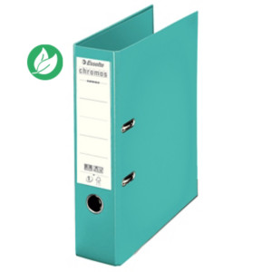 Esselte Classeur à levier A4 Chromos Plus - Carton 23/10e - Dos 8 cm - Menthe Esselte Classeur à levier A4 Chromos Plus - Carton 23/10e - Dos 8 cm - Menthe