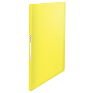 Esselte Colour'Ice Carpeta de fundas A4, 60 fundas rugosas, cubierta flexible, amarillo