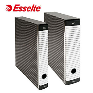 Esselte Delso Line Registratore archivio, Formato Protocollo, Dorso 5 cm, Cartone, Bianco e Grigio Esselte Delso Line Registratore archivio, Formato Protocollo, Dorso 5 cm, Cartone, Bianco e Grigio