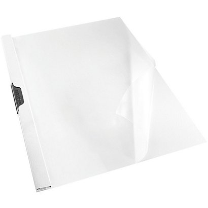 Esselte Dossier de pinza, A4, PVC, 30 hojas, blanco
