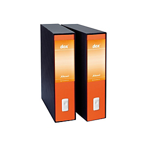 Esselte Dox 2 Classic Registratore archivio, Formato Protocollo, Dorso 8 cm, Cartone, Arancio Esselte Dox 2 Classic Registratore archivio, Formato Protocollo, Dorso 8 cm, Cartone, Arancio