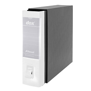 Esselte Dox 2 Classic Registratore archivio, Formato Protocollo, Dorso 8 cm, Cartone, Bianco