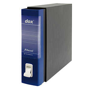 Esselte Dox 2 Classic Registratore archivio, Formato Protocollo, Dorso 8 cm, Cartone, Blu