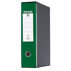 esselte eurofile registratore archivio, formato commerciale, dorso 8 cm, cartone, verde