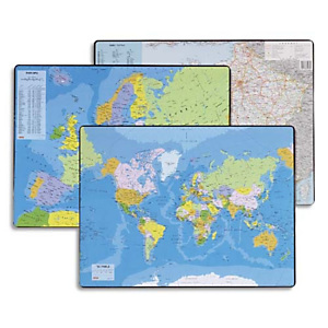ESSELTE Sous mains carte du PLANISPHERE, dimensions 53x40 cm ESSELTE Sous mains carte du PLANISPHERE, dimensions 53x40 cm