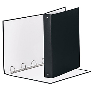 Esselte Meeting Raccoglitore ad anelli, 22 x 30 cm, Dorso 43 mm, Capacità 200 fogli, Cartone, Nero Esselte Meeting Raccoglitore ad anelli, 22 x 30 cm, Dorso 43 mm, Capacità 200 fogli, Cartone, Nero