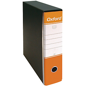Esselte Oxford Registratore archivio, Formato Protocollo, Dorso 8 cm, Cartone, Arancio Esselte Oxford Registratore archivio, Formato Protocollo, Dorso 8 cm, Cartone, Arancio