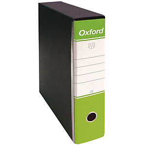 Esselte Oxford Registratore archivio, Formato Protocollo, Dorso 8 cm, Cartone, Verde Acido Esselte Oxford Registratore archivio, Formato Protocollo, Dorso 8 cm, Cartone, Verde Acido
