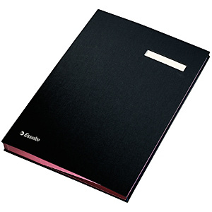 Esselte Portafirmas de fuelle, Folio, 20 separadores, polipropileno, negro Esselte Portafirmas de fuelle, Folio, 20 separadores, polipropileno, negro