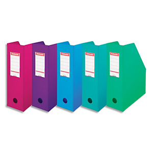 ESSELTE Porte-revues en PVC soudé 19/10e, dos de 10 cm, livré à plat. Coloris assortis mode ESSELTE Porte-revues en PVC soudé 19/10e, dos de 10 cm, livré à plat. Coloris assortis mode