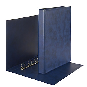 Esselte Prestige Raccoglitore ad anelli, A4+, Dorso 58 mm, Capacità 300 fogli, Cartone, Blu Esselte Prestige Raccoglitore ad anelli, A4+, Dorso 58 mm, Capacità 300 fogli, Cartone, Blu