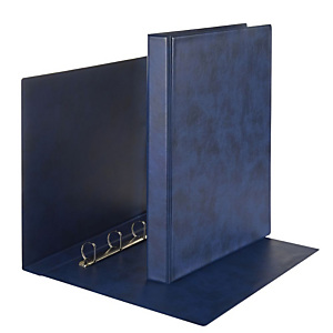 Esselte Prestige Raccoglitore ad anelli, A4+, Dorso 71 mm, Capacità 400 fogli, Cartone, Blu Esselte Prestige Raccoglitore ad anelli, A4+, Dorso 71 mm, Capacità 400 fogli, Cartone, Blu